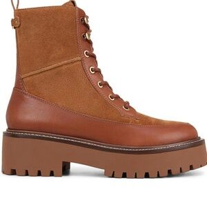 Brown Lace-Up Women's Boots Sam Edelman 8.5